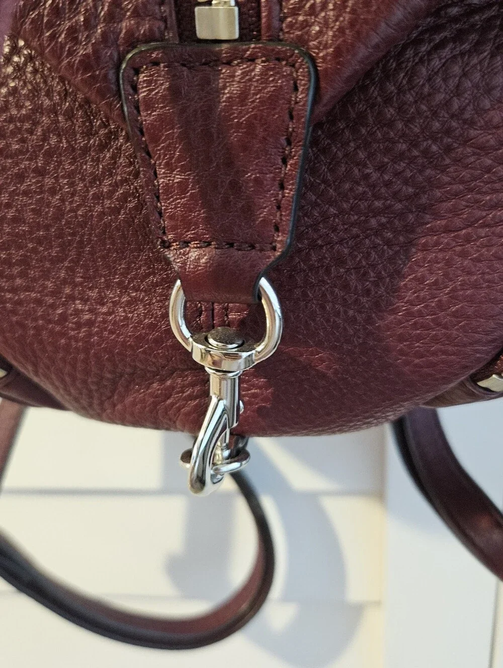 Rebecca Minkoff Burgundy Mini Backpack - Picture 6 of 12